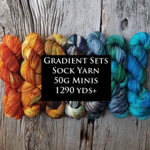 Basic Sock Yarn Gradients 50g Minis 1290 yds+